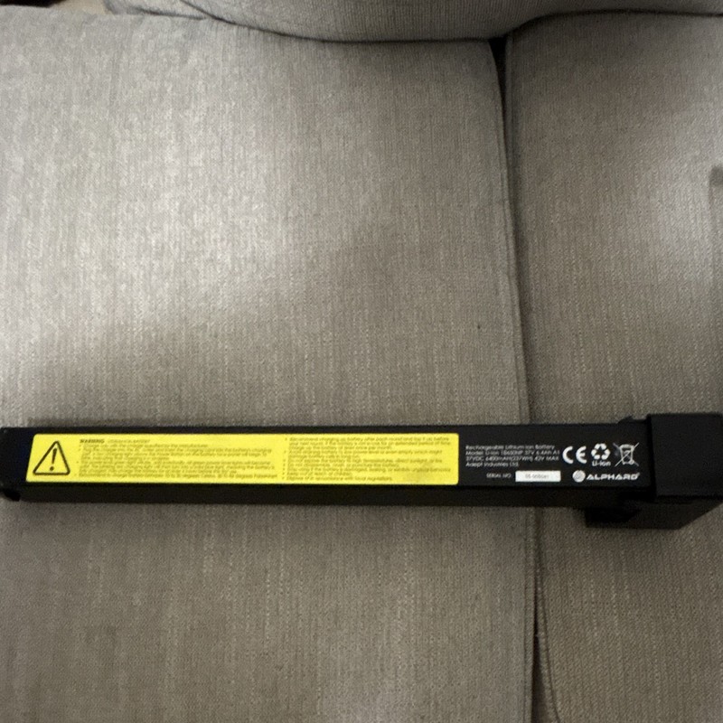 Alphard cybercart Battery 1 year old. With charger and remote control.