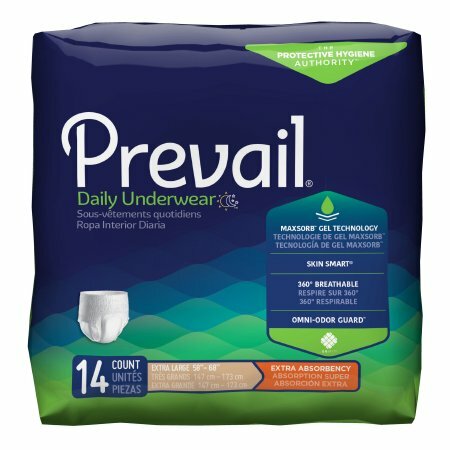 Lot of 2 of Prevail Per-Fit Protective Underwear X-Large – 4pk each case