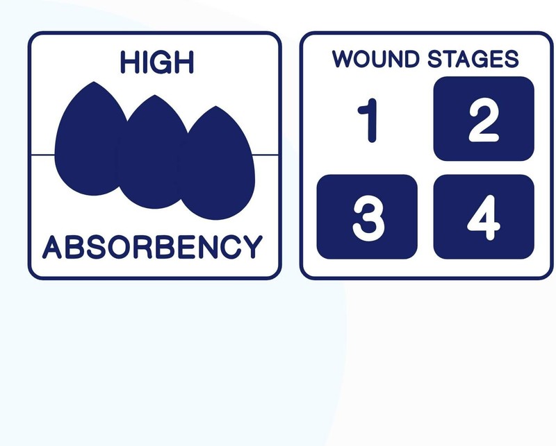 Gentle Self-Adhesive Silicone Foam Dressing - 5 Units, 4"x4" for Pain-Free Care gallery