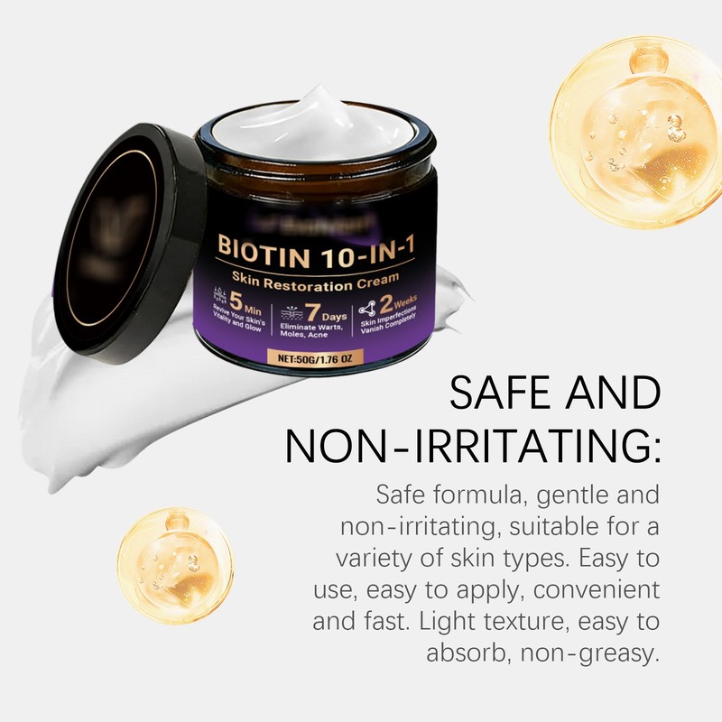 1-3PCS Biotin 10-in-1 Skin Restoration Cream, 2026 New Skin Treatment Cream ~US gallery