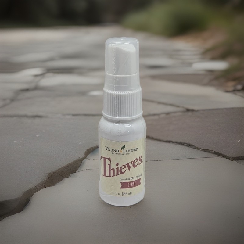 Young Living Thieves Essential Oil Infused Spray 1 Fl Oz Travel Size New Sealed