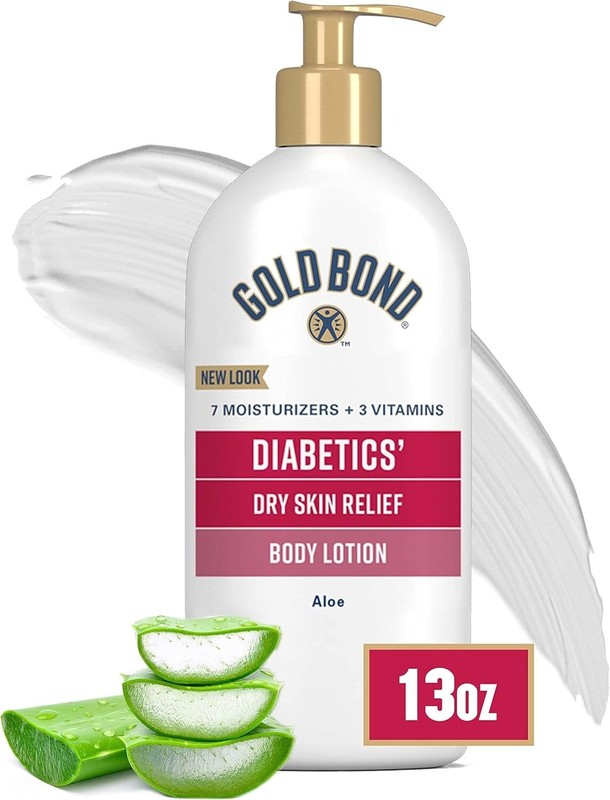 Gold Bond Diabetics’ Dry Skin Relief Body Lotion, 13 oz., With Aloe