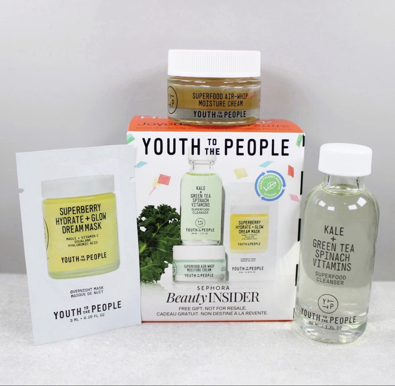 Youth To The People Mini Sephora Beauty Insider Cleanser Moisturizer Mask Set