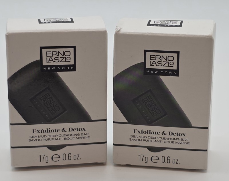 Erno Laszlo Sea Mud Deep Cleansing Bar Soap Travel Size 17g / 0.6oz (QTY 2) NIB