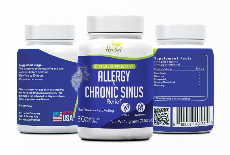 Allergy And Sinus Relief - Fast Acting - 100% Herbal and Natural gallery