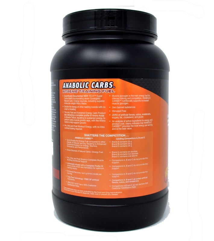 2 Pack: Anabolic Carbs 3 lb, + EAA & BCAA, Natural, Perfect Stack for Creatine gallery