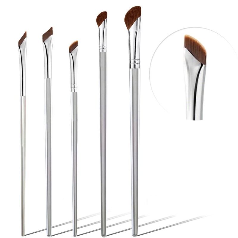 Nose Contour Brush Eyeliner Brush Set 5PCS, Fine Angled Eyeliner Brush Concea…