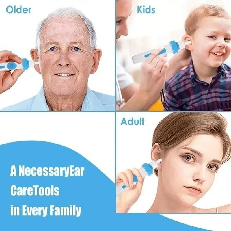 NEW Electric Cordless Vacuum Ear Cleaner Wax Remover Safety Painless Cleaning gallery