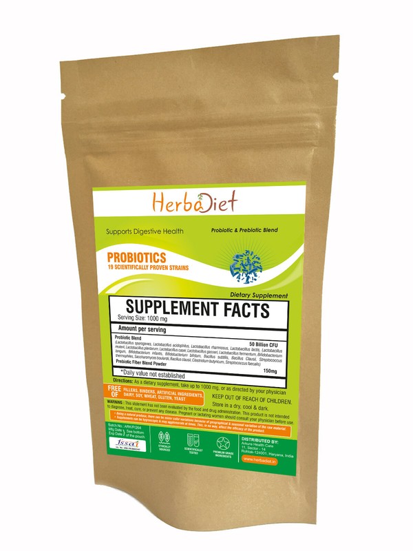 Probiotic Blend Lactobacillus 50 Billion CFU/g Powder Highest Rated 19 STRAINS