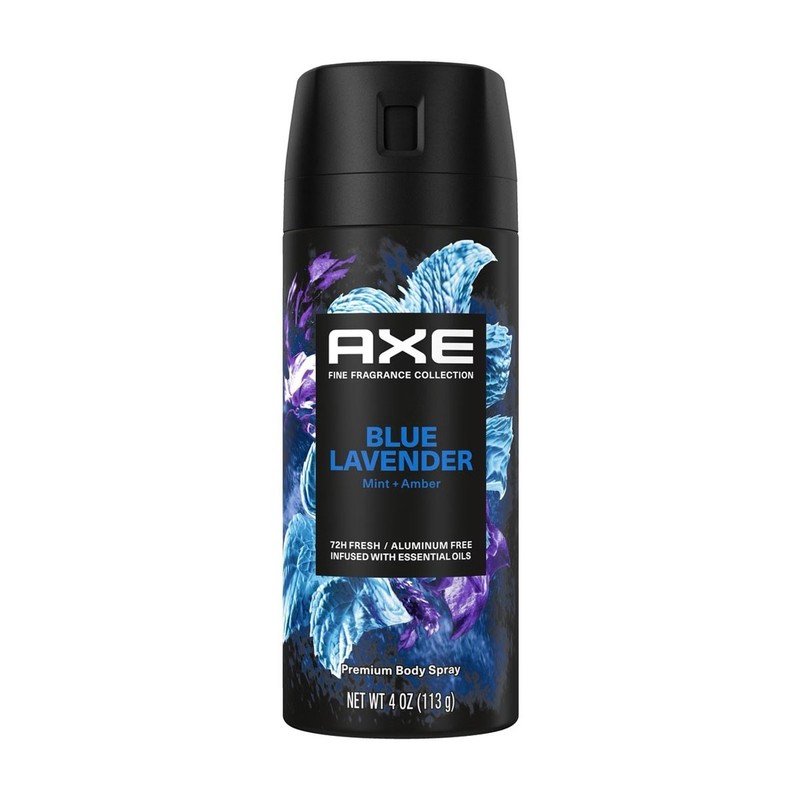 AXE Blue Lavender Mint & Amber Aluminum Free Men’s Body Spray 2.9 oz