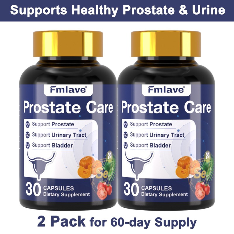 (2 Pack) Prostate Support – Reduce Frequent Urination, Stamina supplement 60ct
