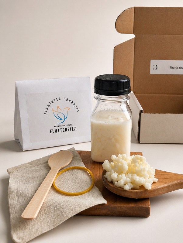 4 oz Kefir Milk, Probiotic Fermented Starter Kit