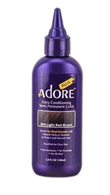 Adore Plus Semi Permanent Color – 364 Light Red Brown 3.4 oz