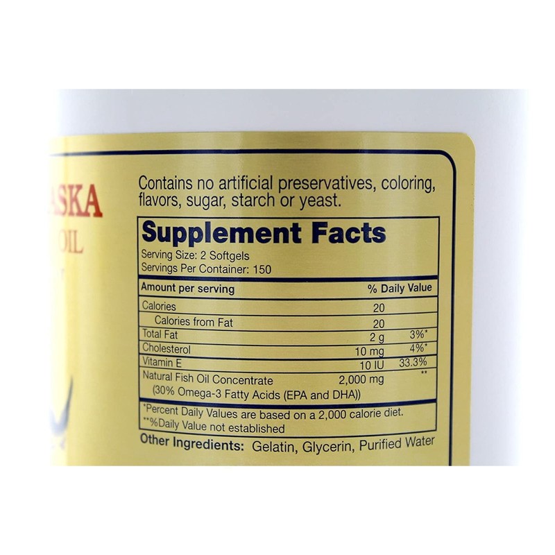 Gold Vitamin Golden Alaska Deep Sea Fish Oil Omega 3-6-9 300 Softgels gallery