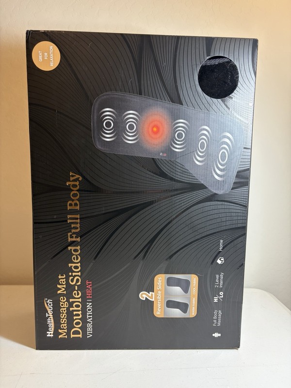 HealthTouch Double-Sided Full Body Massage Mat Vibration Heat New In Box gallery