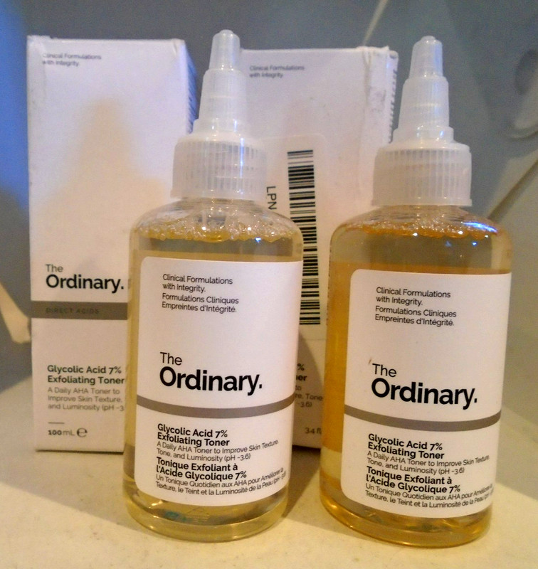 The Ordinary Glycolic Acid 7% Exfoliating Toner 100ml/3.4floz Sealed 2-PACK