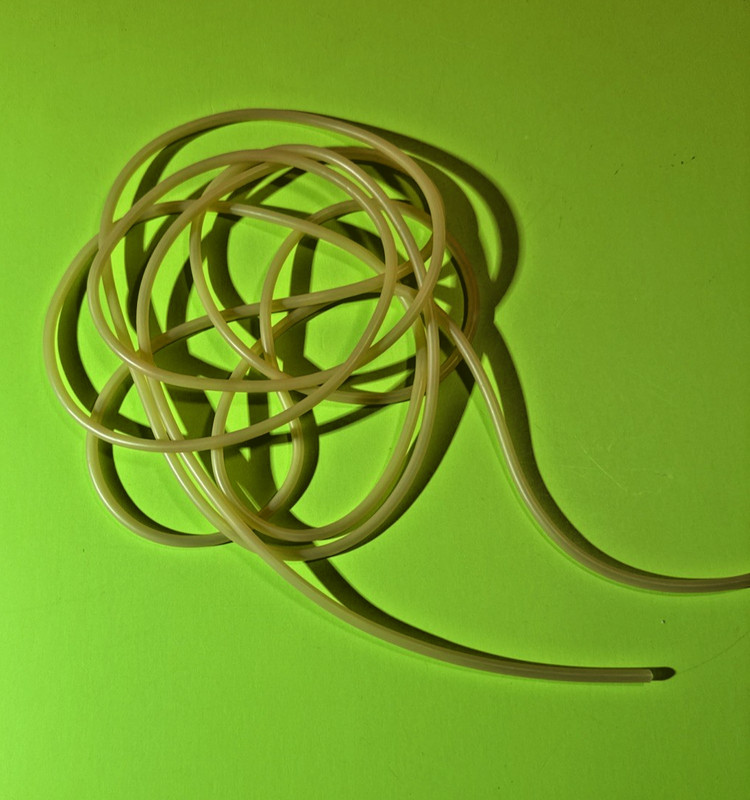 1/8 I.D X 1/32 WALL X 3/16 O.D AMBER RUBBER LATEX TUBING PRECUT 5 FOOT PIECE gallery