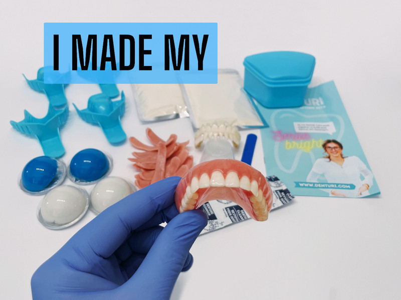 Custom Denture Kit – MAKE AT HOME – fully customizable – instructions included!