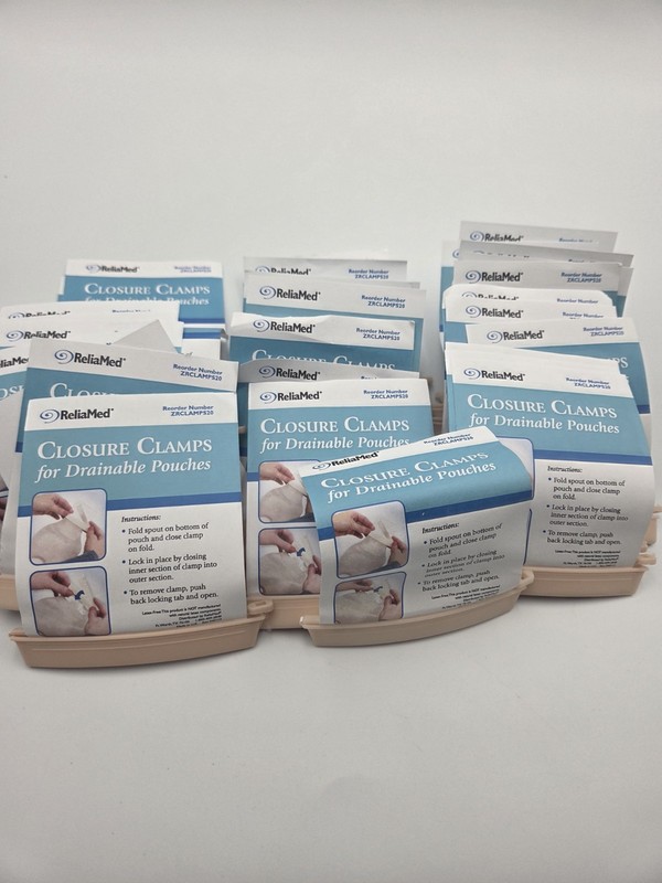29 ReliaMed Closure Clamps For Drainable Pouches Flexible Plastic