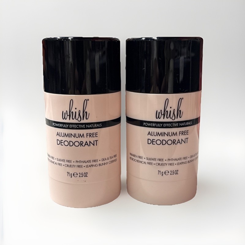 (2X) Whish Powerfully Effective Naturals Aluminum Free Deodorant 2.5 oz New