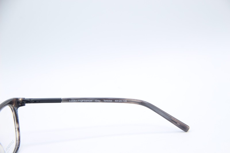 NEW LONDON FOG SAMUEL GREY TORTOISE AUTHENTIC DESIGNER FRAMES EYEGLASSES 50-20 gallery