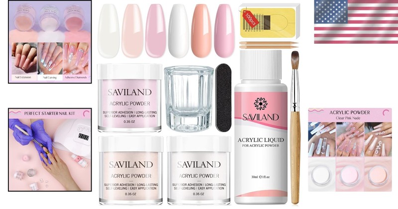 Luxurious Acrylic Nail Starter Set - Non-Toxic, Easy Application & Long Lasting gallery