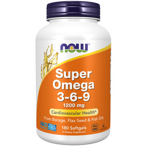 Super Omega 3-6-9 1200 mg 180 Sgels By Now Foods
