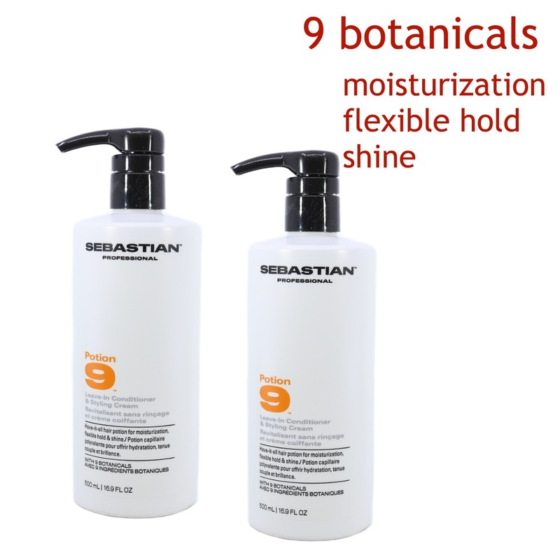 Sebastian Potion 9 Leave-in Conditioner & Styling Cream 16.9 fl oz( pack of 2 )