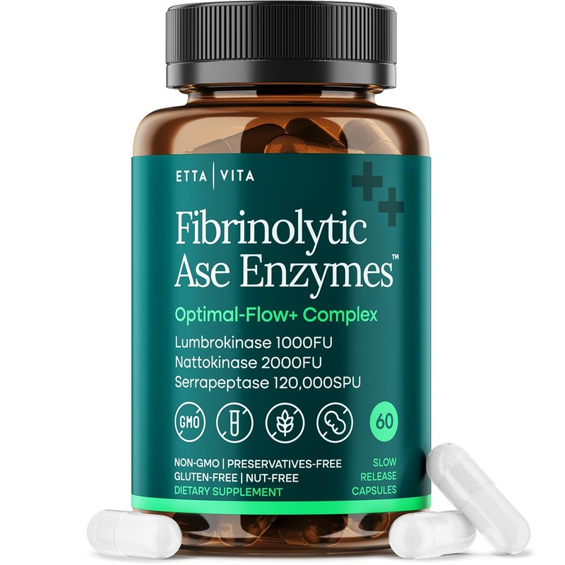 Nattokinase 4000 FU Serrapeptase 240000 SPU Lumbrokinase 2000 FU Capsules –