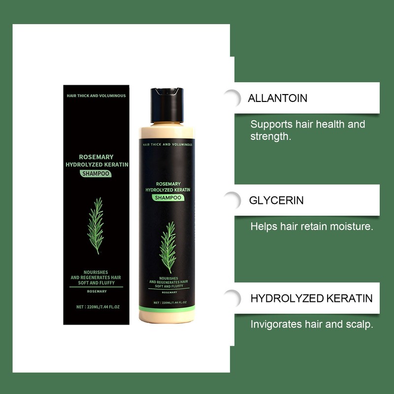Tgideas Organic Rosemary Hair Growth Shampoo for Women and Men Natural Thick1 gallery