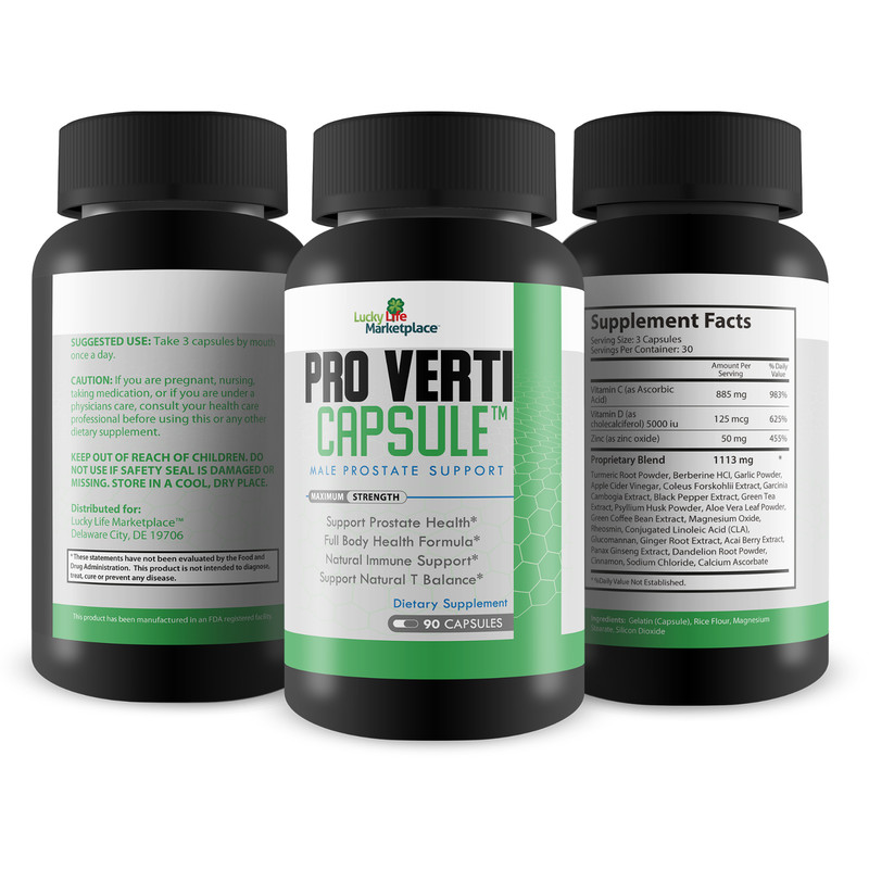 Pro Verti Capsule - Male Prostate Support - Promote Prostate Health & Urine Flow gallery