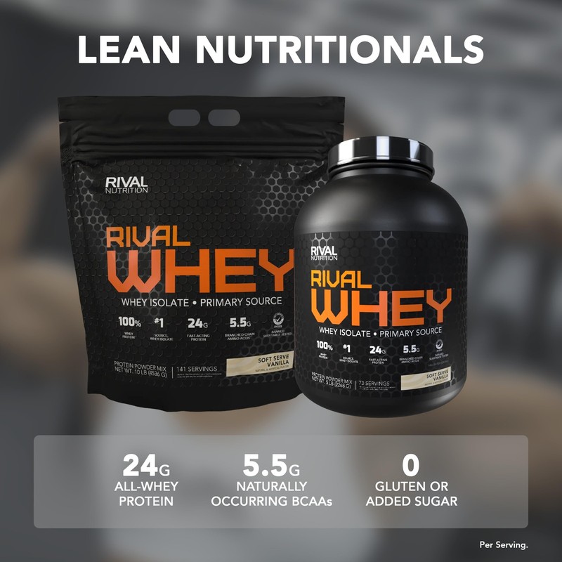 Rival Nutrition Rival Whey Cookies Cream Protein Powder 5 Lb 72 Servings I 100 gallery