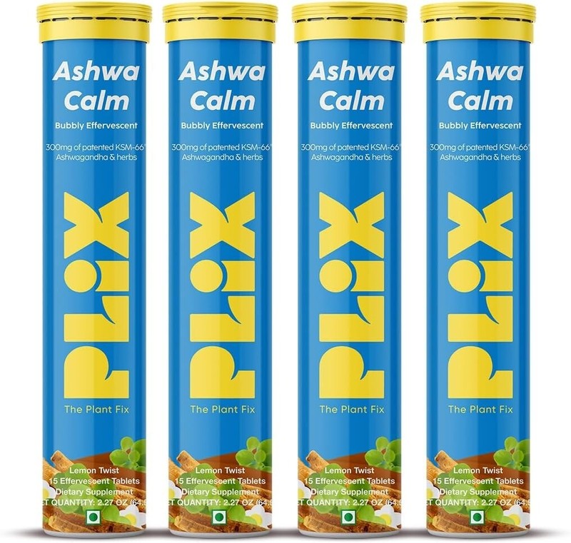 PLIX- THE PLANT FIX (4)Ashwagandha Gold Standard Effervescent (300 mg) 15N