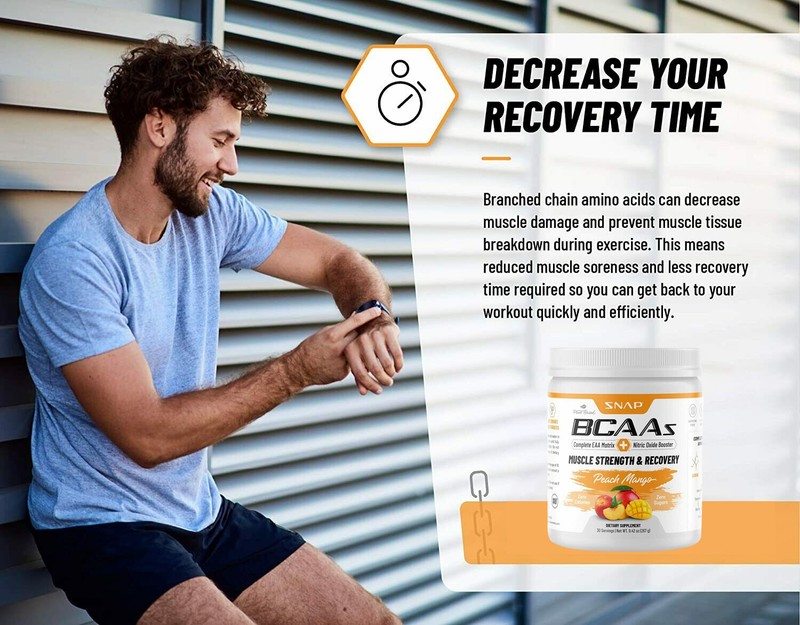 Snap Supplements Peach Mango BCAA Powder - Amino Energy - 2 Pack gallery