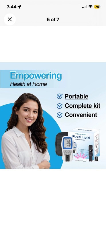 Portable Cholesterol Testing Kit - Easy Home Use gallery