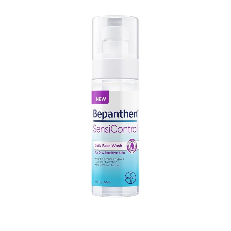 Bepanthen SensiControl Daily Face Wash Hydrating Cleanser For Dry to Normal 80g