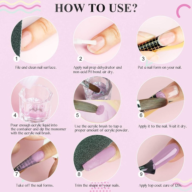 Luxurious Acrylic Nail Starter Set - Non-Toxic, Easy Application & Long Lasting gallery