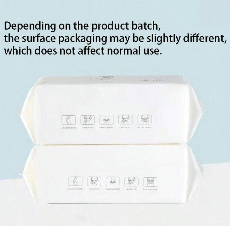50pcs Soft Disposable Facial Towelettes – Dry/Wet Face Tissue for Cleansing-NEW gallery
