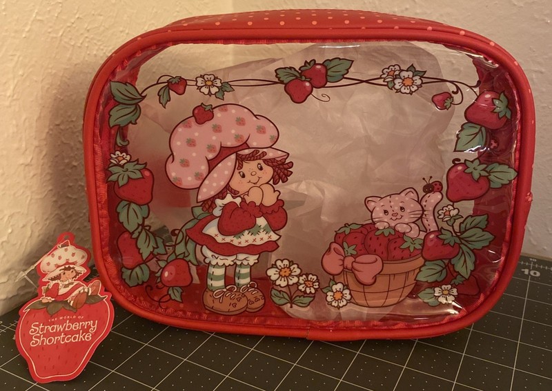Strawberry Shortcake Clear Vinyl Makeup Bag