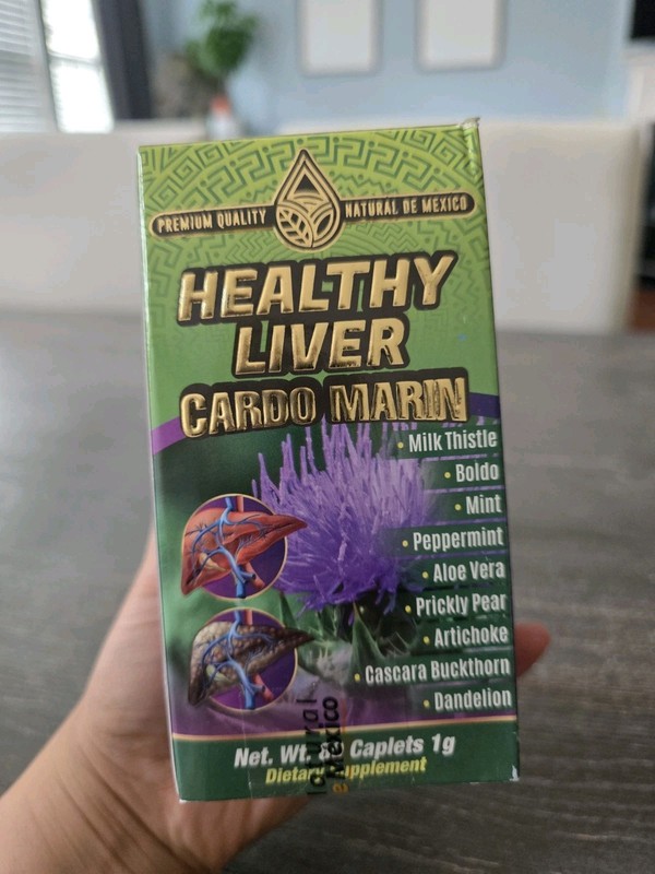 Higado Sano / Healthy and Healthy Liver Cardo Marin Supplement 60 Caplets 1G NDM