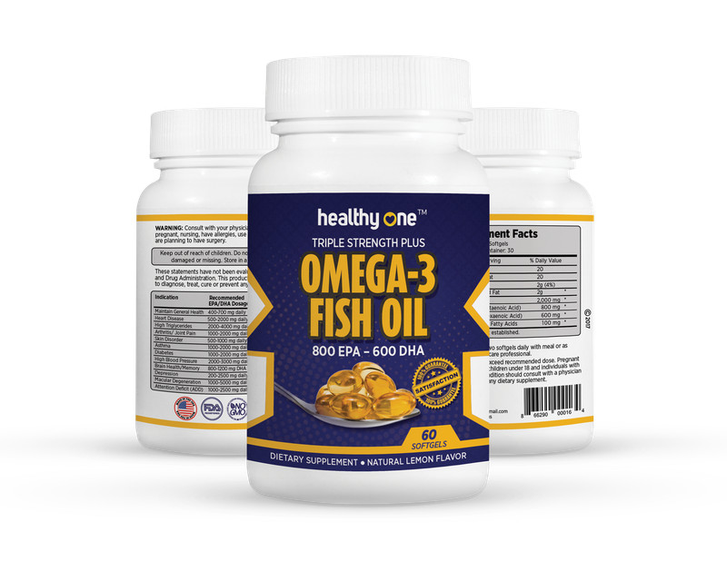Super Omega 3 Fish Oil 800 EPA 600 DHA Triple Stength Plus gallery