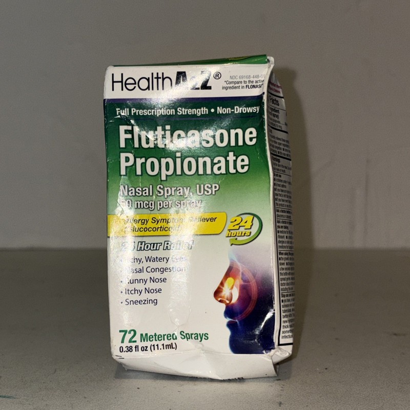 HealthA2Z® Fluticasone Propionate Nasal Spray 72ct 24hr 0.38 Oz Exp10/26
