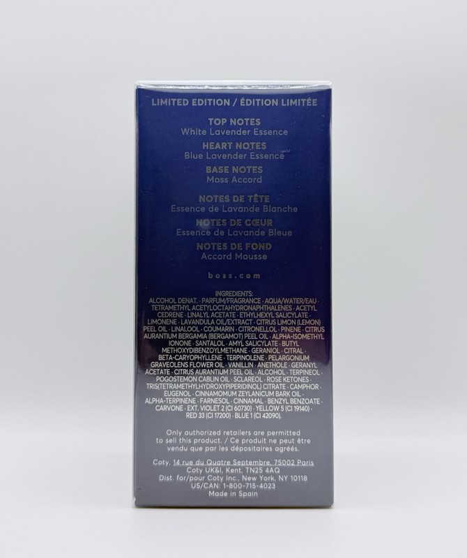 HUGO BOSS BOTTLED STRIKING LAVENDER SPRAY MEN 3.3 EDP SEALED NEW RELEASE. gallery