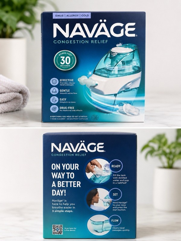 Naväge Congestion Relief Sinus Irrigation kit