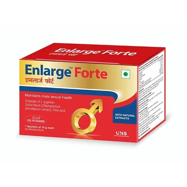 Pack of 2 X Enlarge Forte Male Sexual Health Supplement ( 7 Sachets OF 10 gm)
