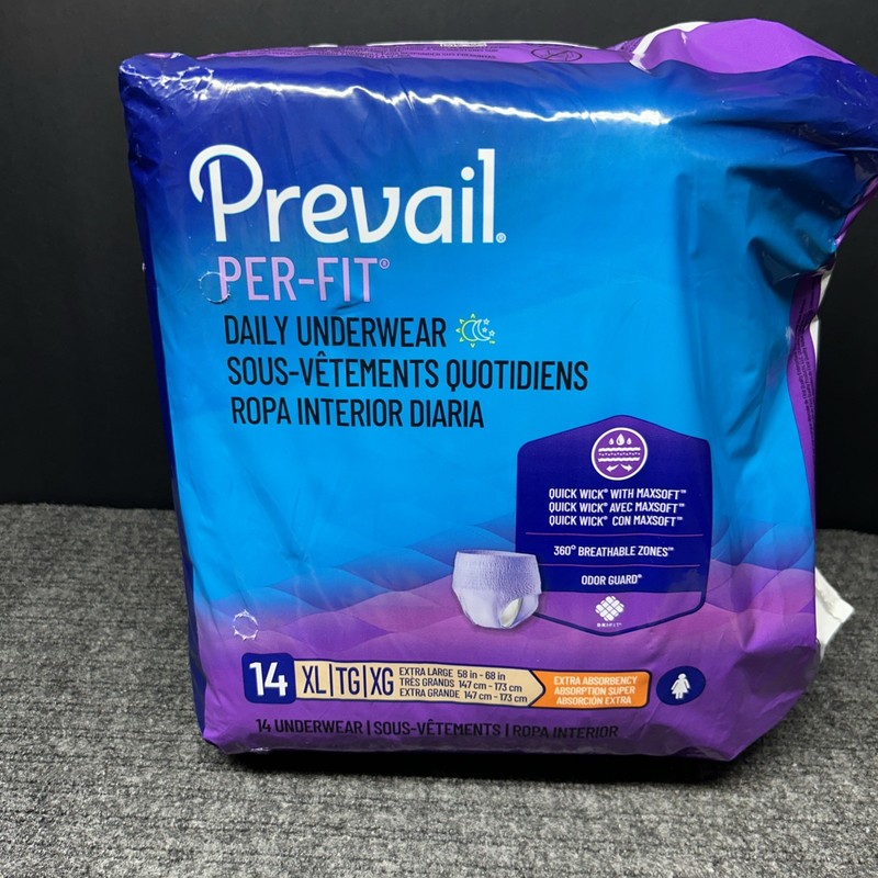 Prevail Per-Fit Size XL ( 14 ) 58”-68”. Extra Absorbency.
