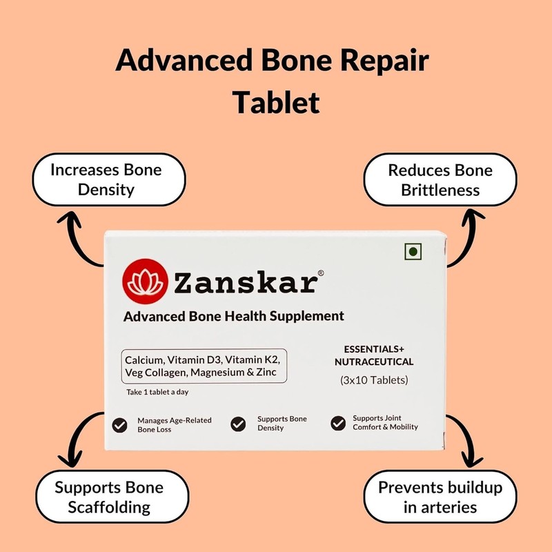 3 Pack Zans.kar Bone Health Tablets 90 Count gallery