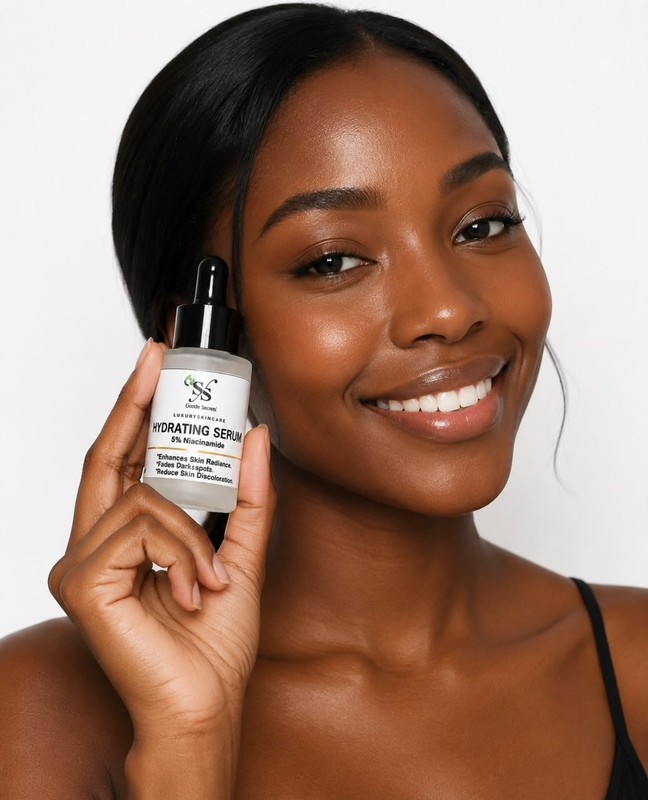 Sarah Secrets Hydrating Face Serum Moisturizer, 5% Niacinamide, Daily Use