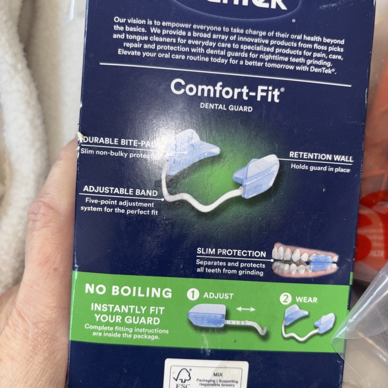 DenTek Comfort-Fit Dental Guard For Night Time Teeth Grinding 2 Pack with Case gallery