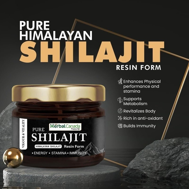 ORGANIC PURE HIMALAYAN SHILAJIT RESIN EXTREMELY POTENT - 20 GM WITH 1 SOON gallery
